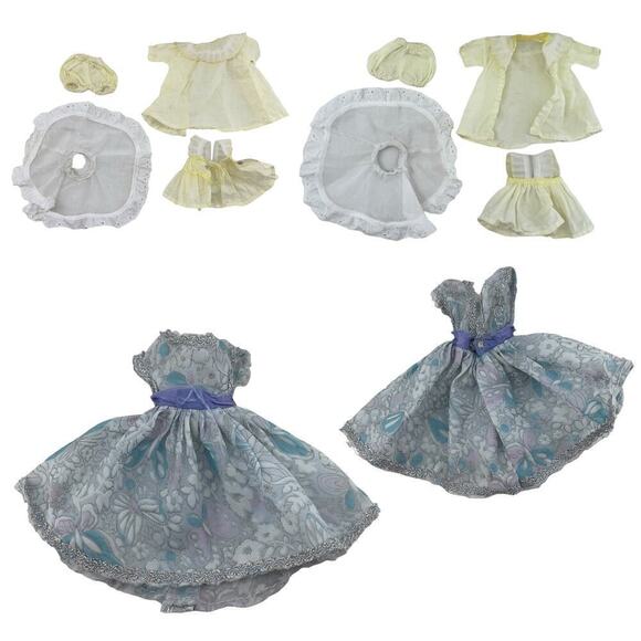 Handmade Sewn Barbie Doll Clothes Lot of 8 Baby Doll Outfits Vintage - Picture 3 of 6